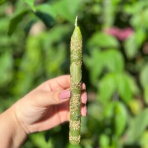 Vela Wladimir: ideal para quem deseja manifestar a energia de prosperidade, atuando na área material, resoluções e dinheiro inesperado rosa verde