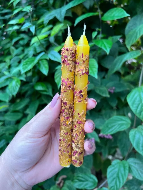Vela para a autoestima com rosas - Rosa Verde
